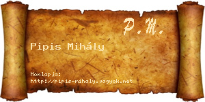 Pipis Mihály névjegykártya