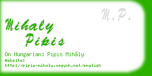 mihaly pipis business card